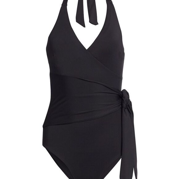 NWT Onia Black Elena Tie-Front One-Piece Swimsuit Slimming Sexy & Classic. XS - Picture 11 of 16